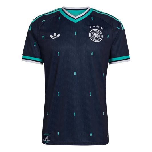 DFB Herrenfußballshirt Away Trikot, Auswärtstrikot mit Climacool für Spiel, Training und Fan Einsatz – dunkelblau / S