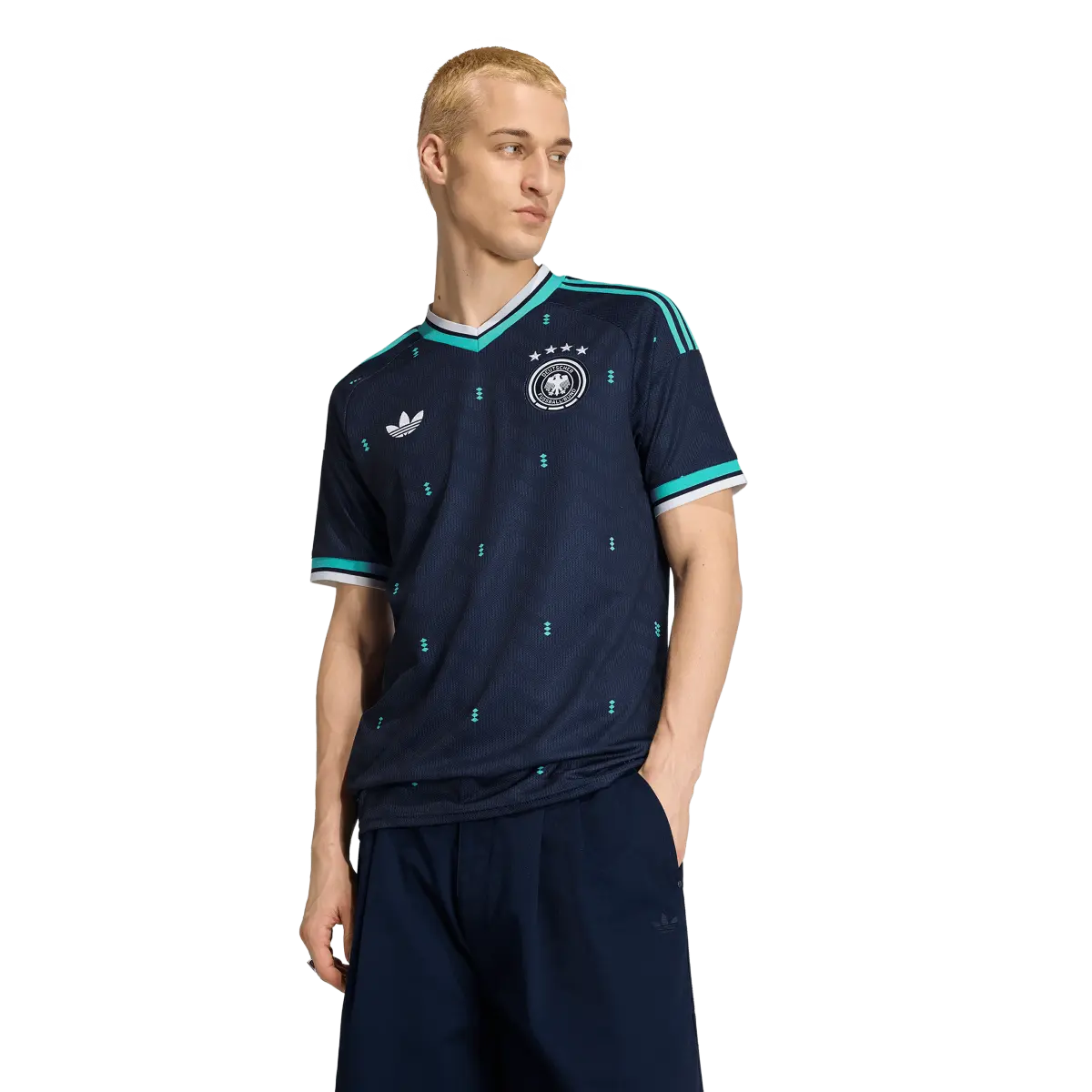 Deutschland Herrenfußballshirt Away Trikot, Auswärtstrikot mit Climacool für Spiel, Training und Fan Einsatz - machsport – Bild 