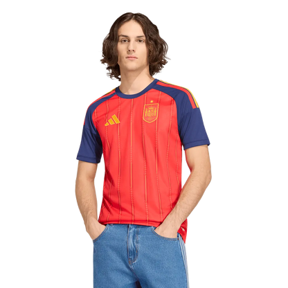 Spanien Herrenfußballshirt Home Jersey 2026, Heimtrikot mit Climacool für Spiel, Training und Fan Einsatz - machsport