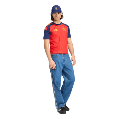 Spanien Herrenfußballshirt Home Jersey 2026, Heimtrikot mit Climacool für Spiel, Training und Fan Einsatz - machsport