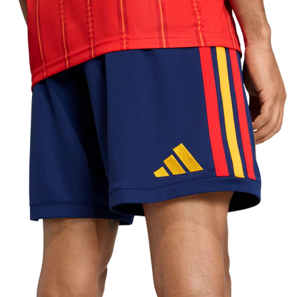 Spanien Herrenfußballshort Home 2026, Heimshorts mit Climacool für Spiel, Training und Fan Einsatz - machsport