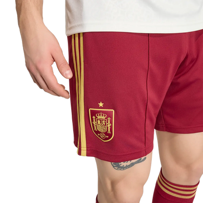 Spanien Herrenfußballshort Away 2026, Auswärtsshorts mit Climacool für Spiel, Training und Fan Einsatz - machsport