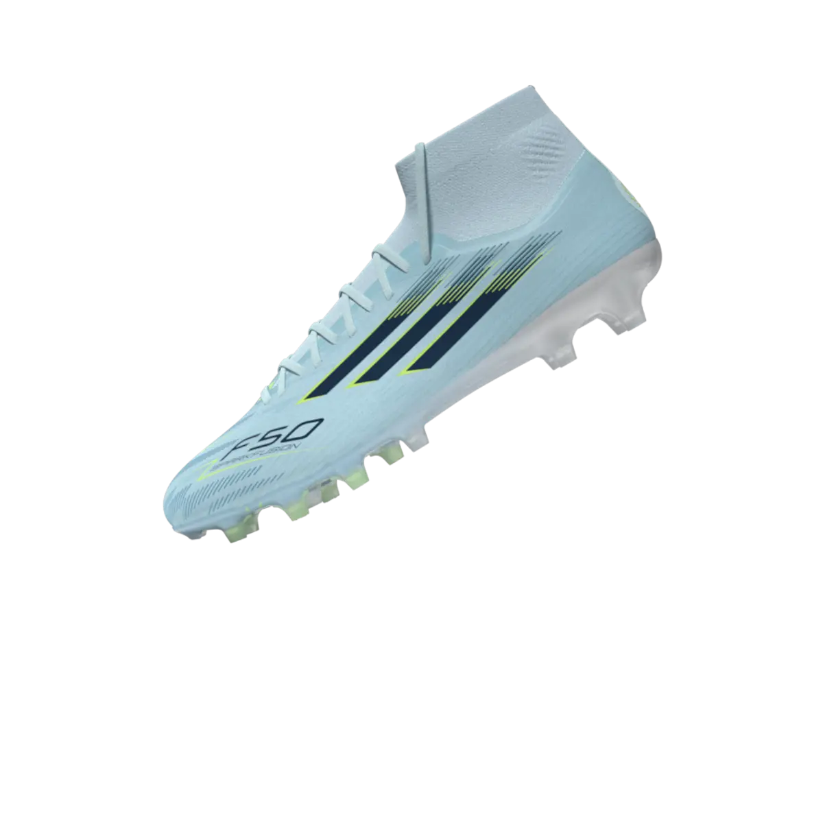 Adidas Fußballschuhe F50 Sparkfusion Pro, Mid Cut Fußballschuhe für feste Böden und Kunstrasen mit Primeknit Schaft - machsport
