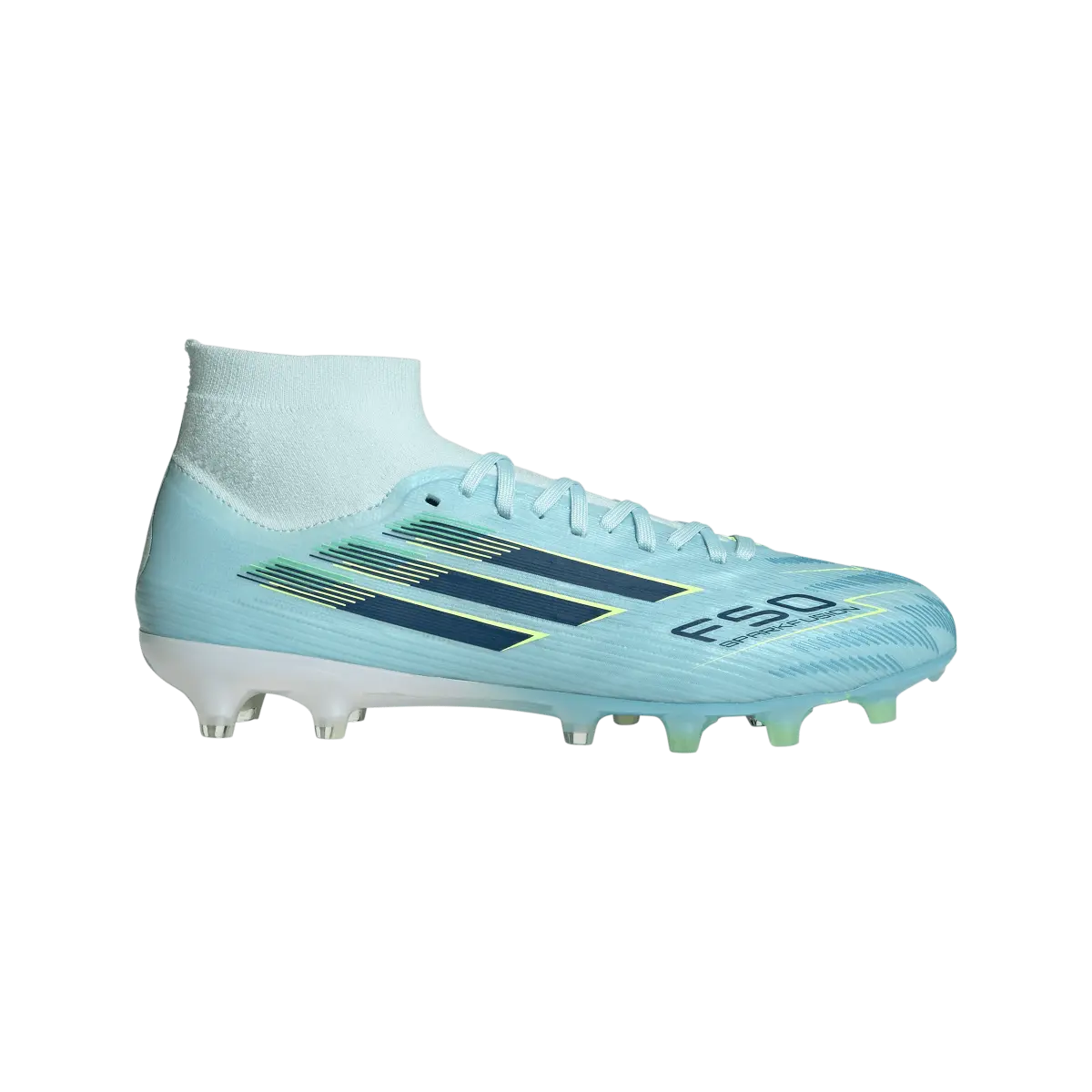 Adidas Fußballschuhe F50 Sparkfusion Pro, Mid Cut Fußballschuhe für feste Böden und Kunstrasen mit Primeknit Schaft - machsport – Bild 