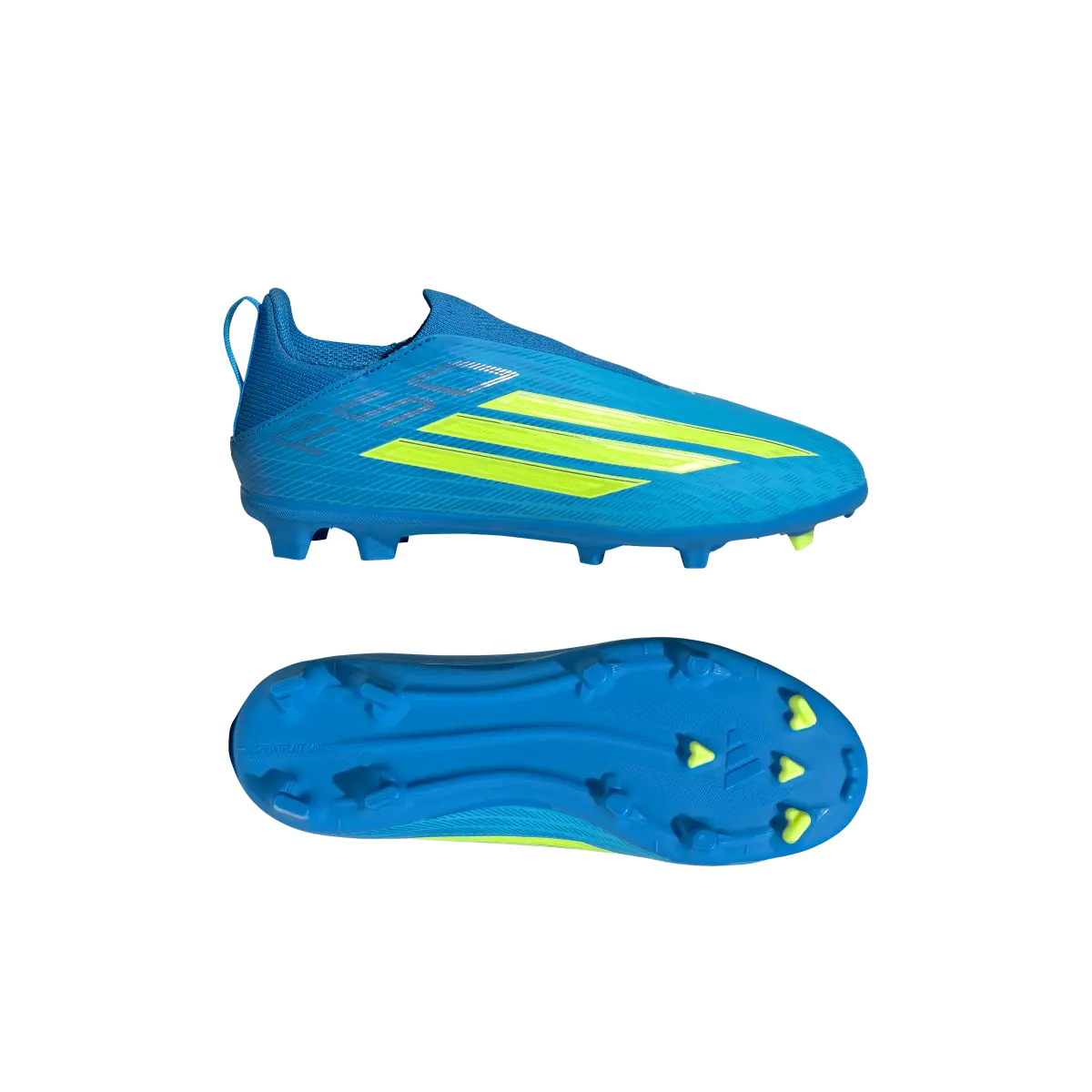 Adidas Kinderfußballschuhe F50 League LL FG/MG, schnürlose Fußballschuhe für feste Böden und Kunstrasen mit Sprintplate 360 - machsport – Bild 