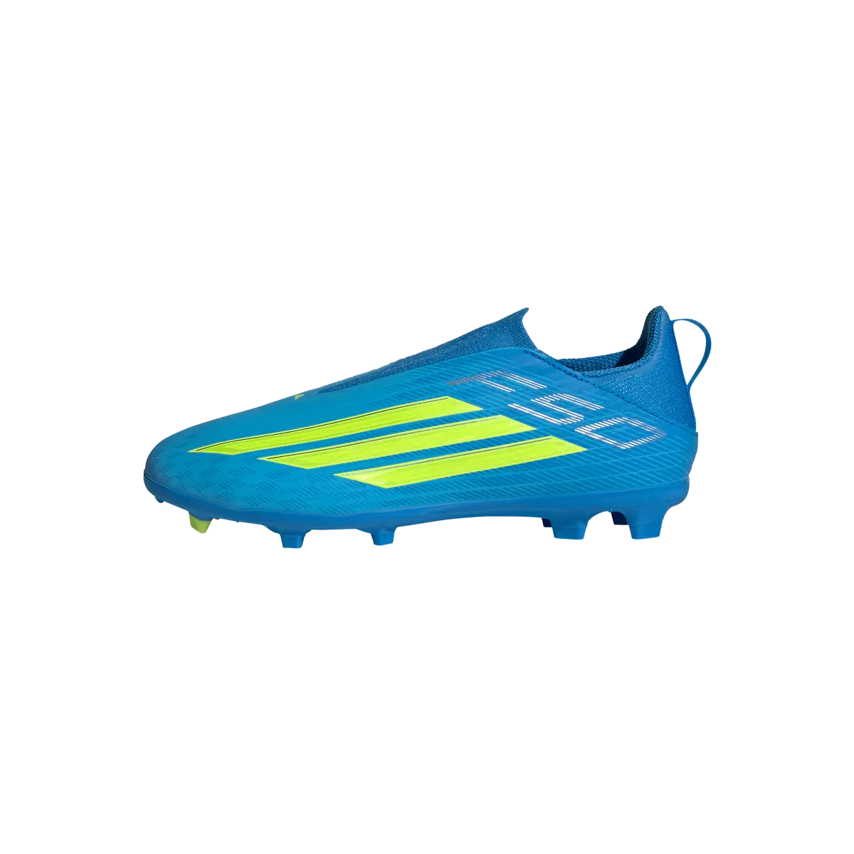 Adidas Kinderfußballschuhe F50 League LL FG/MG, schnürlose Fußballschuhe für feste Böden und Kunstrasen mit Sprintplate 360 - machsport