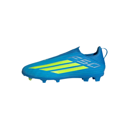 Adidas Kinderfußballschuhe F50 League LL FG/MG, schnürlose Fußballschuhe für feste Böden und Kunstrasen mit Sprintplate 360 - machsport