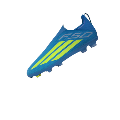 Adidas Kinderfußballschuhe F50 League LL FG/MG, schnürlose Fußballschuhe für feste Böden und Kunstrasen mit Sprintplate 360 - machsport