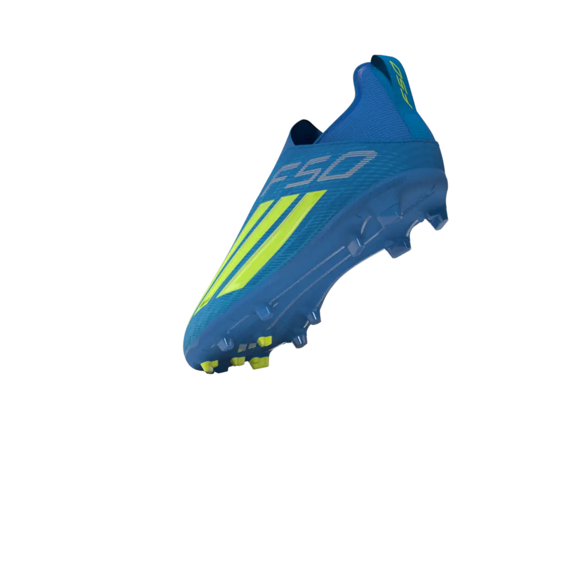 Adidas Kinderfußballschuhe F50 League LL FG/MG, schnürlose Fußballschuhe für feste Böden und Kunstrasen mit Sprintplate 360 - machsport
