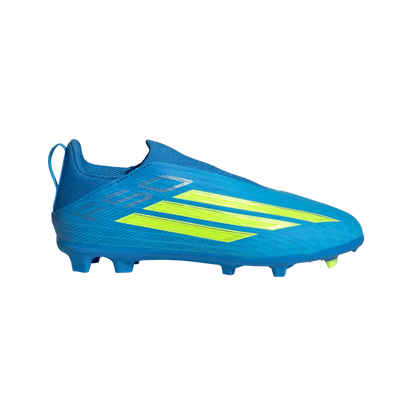 Adidas Kinderfußballschuhe F50 League LL FG/MG, schnürlose Fußballschuhe für feste Böden und Kunstrasen mit Sprintplate 360 - machsport