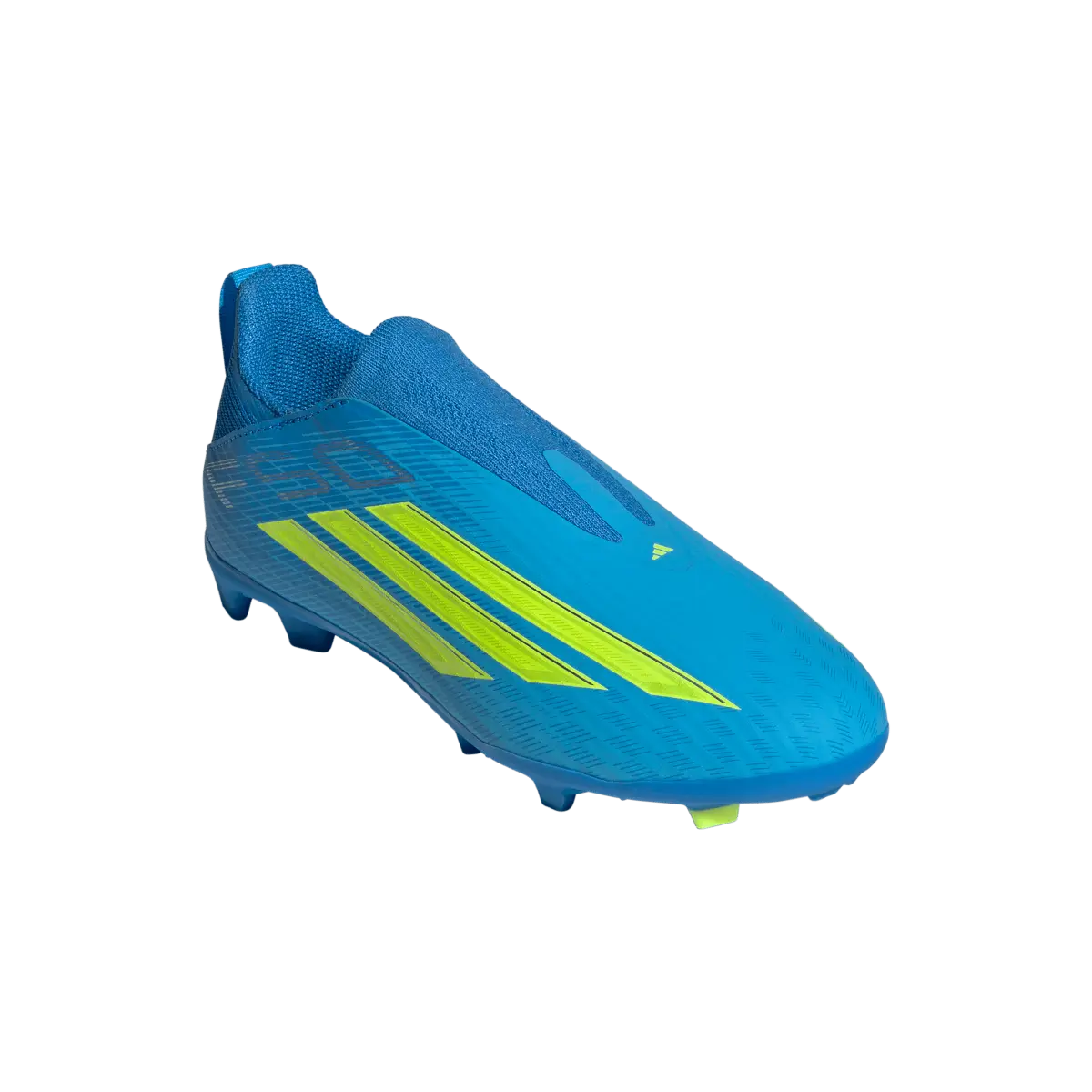 Adidas Kinderfußballschuhe F50 League LL FG/MG, schnürlose Fußballschuhe für feste Böden und Kunstrasen mit Sprintplate 360 - machsport