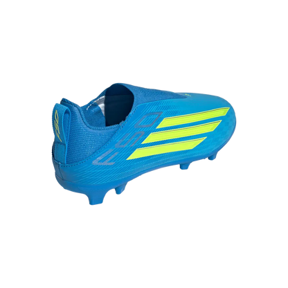 Adidas Kinderfußballschuhe F50 League LL FG/MG, schnürlose Fußballschuhe für feste Böden und Kunstrasen mit Sprintplate 360 - machsport