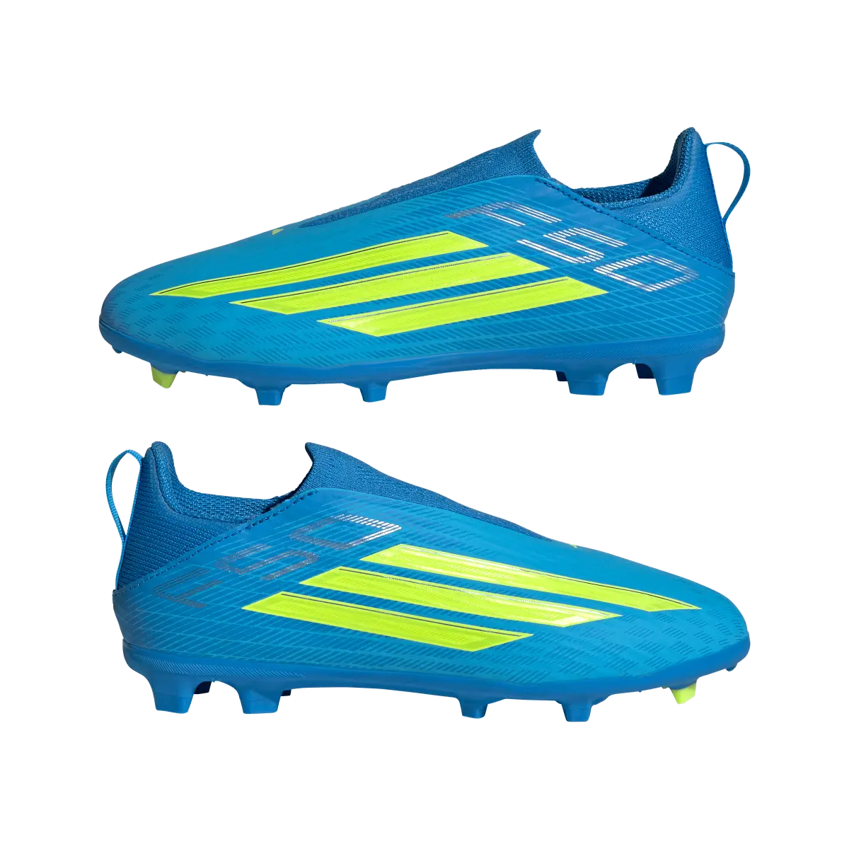 Adidas Kinderfußballschuhe F50 League LL FG/MG, schnürlose Fußballschuhe für feste Böden und Kunstrasen mit Sprintplate 360 - machsport