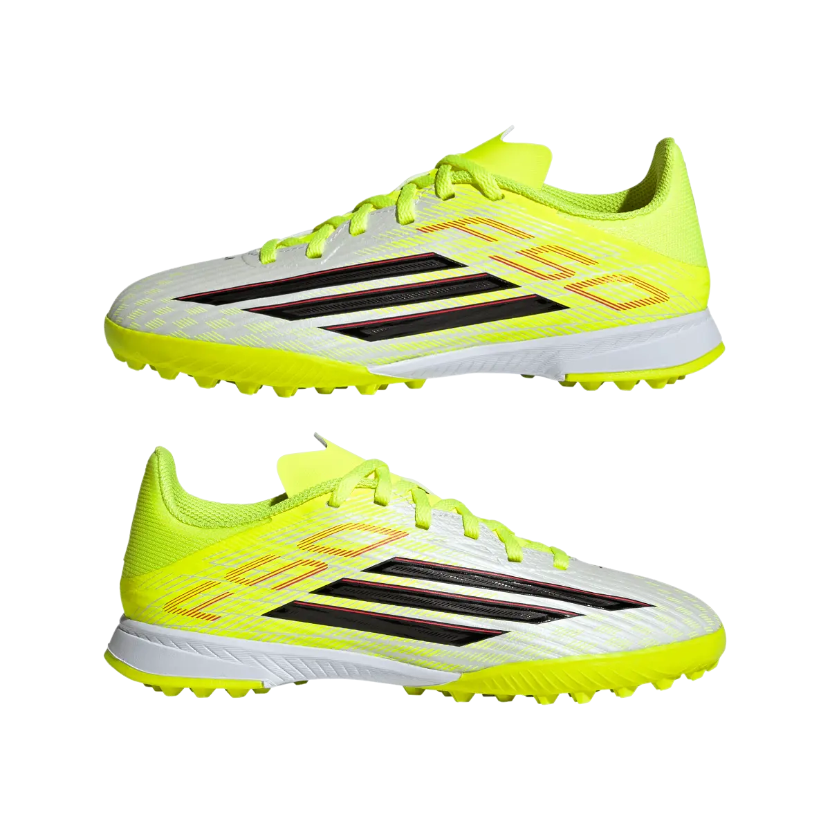 Adidas Kinderfußballschuhe F50 League TF, Turf Fußballschuhe für Kunstrasen, Hart- und Aschenplätze mit EVA-Dämpfung - machsport