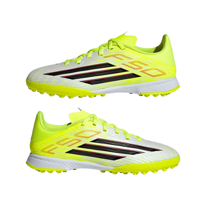 Adidas Kinderfußballschuhe F50 League TF, Turf Fußballschuhe für Kunstrasen, Hart- und Aschenplätze mit EVA-Dämpfung - machsport