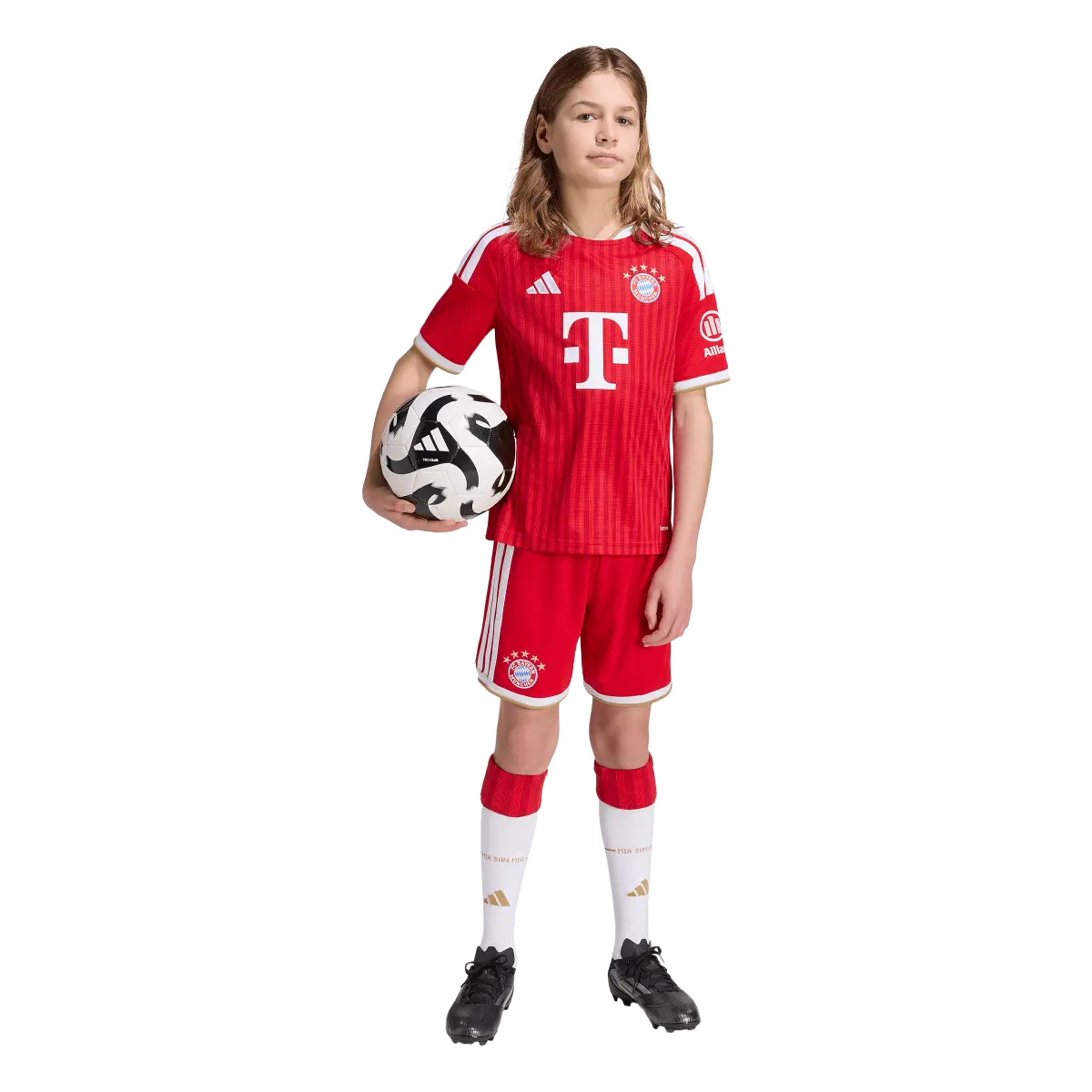 FC Bayern München Kinderfußballhose Home 26/27, Heimshorts mit Climacool für junge Fans - machsport – Bild 