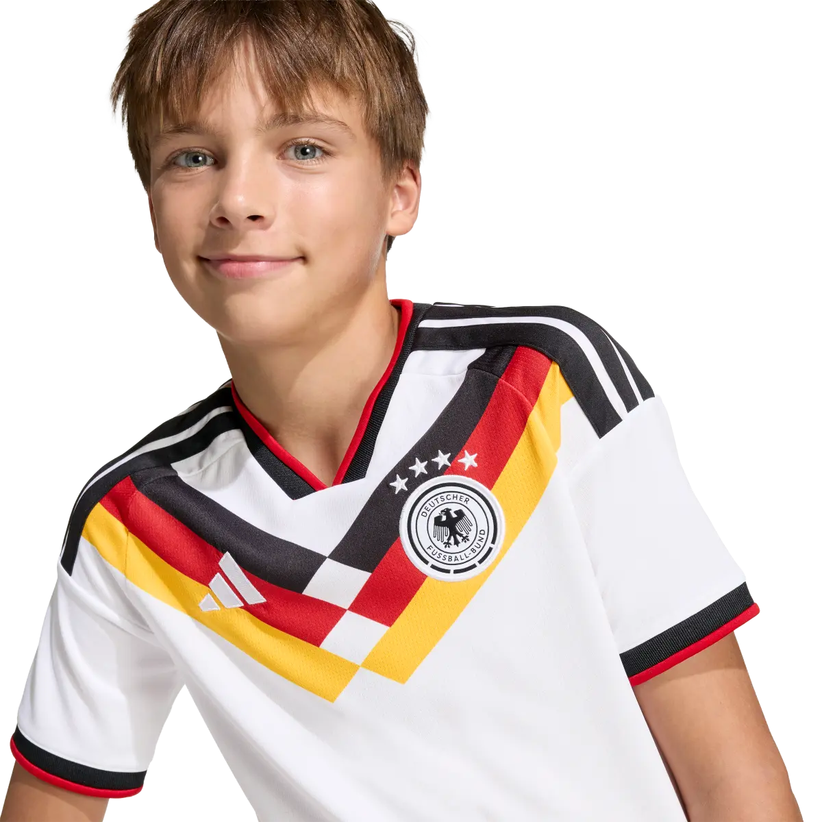 DFB Kinderfußballshirt Home Jersey 2026, Heimtrikot mit Climacool für Training, Spiel und Fan Einsatz - machsport