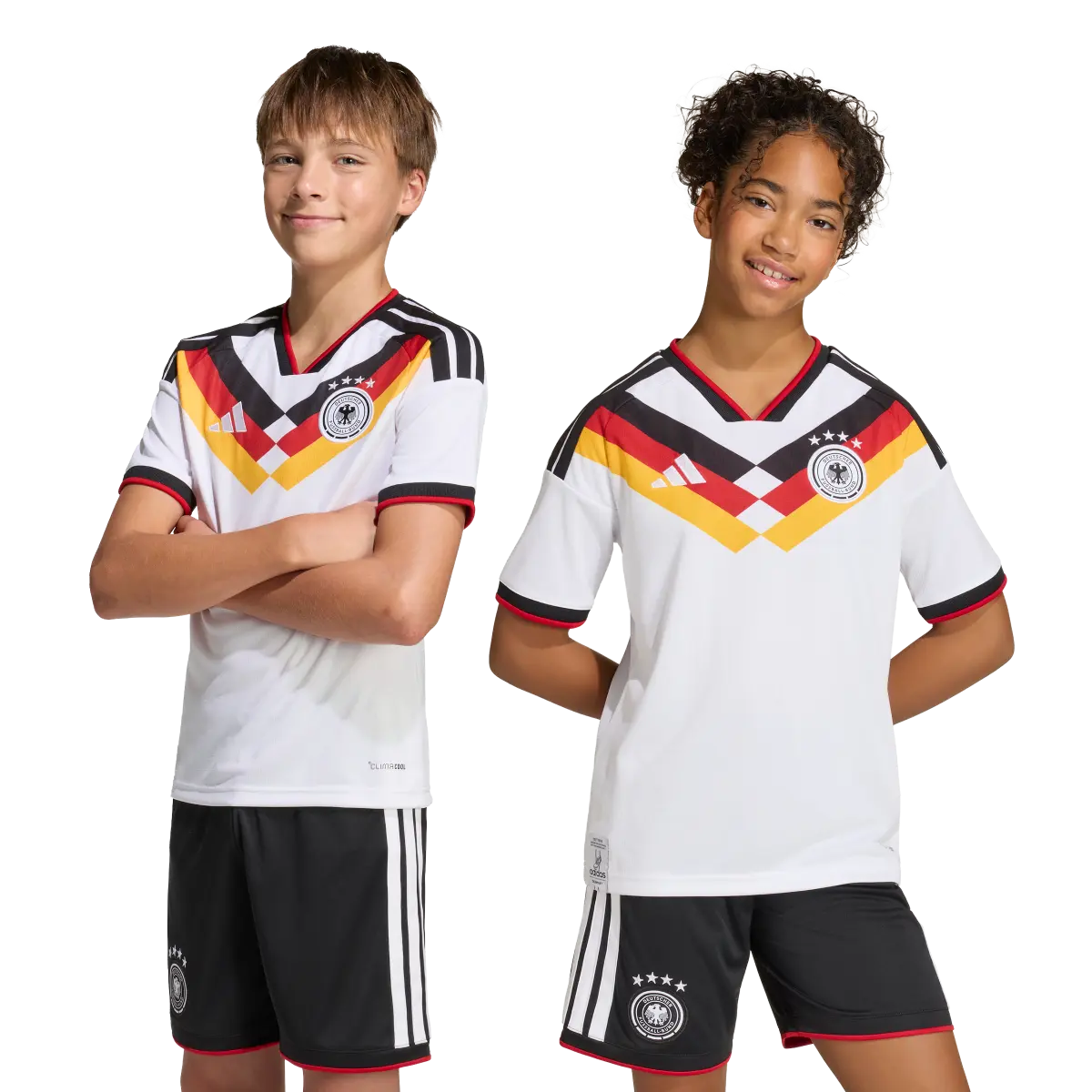 DFB Kinderfußballshirt Home Jersey 2026, Heimtrikot mit Climacool für Training, Spiel und Fan Einsatz - machsport