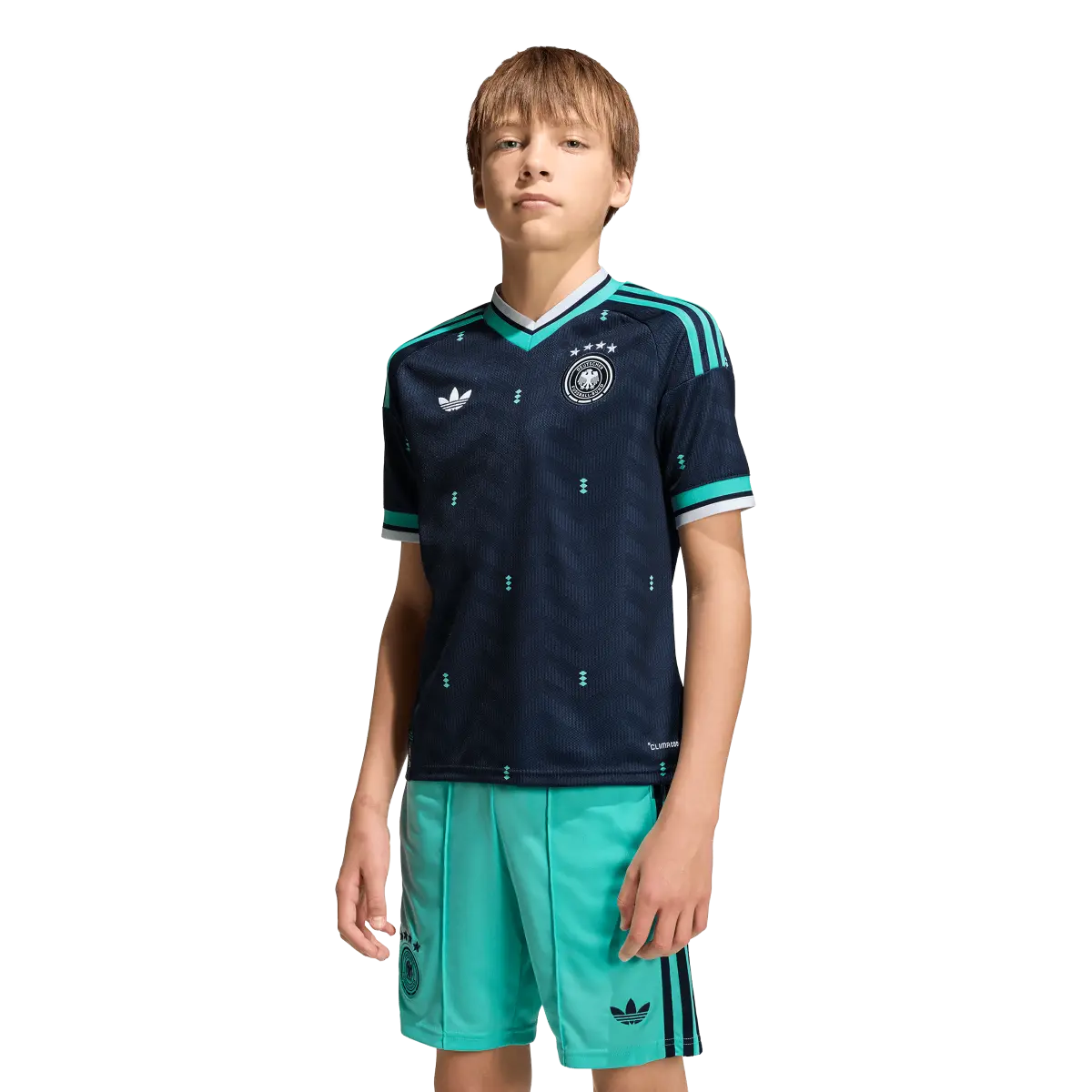 Deutschland Kinderfußballshirt Away Jersey Kids, Kinder Auswärtstrikot mit Climacool für Spiel, Training und Fan Einsatz - machsport – Bild 