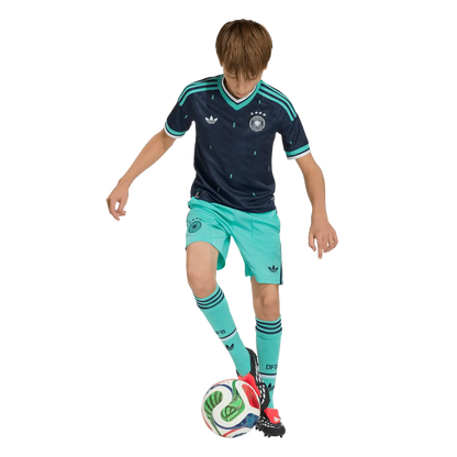 Deutschland Kinderfußballshirt Away Jersey Kids, Kinder Auswärtstrikot mit Climacool für Spiel, Training und Fan Einsatz - machsport