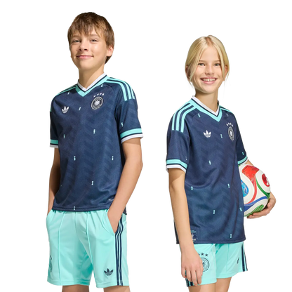 Deutschland Kinderfußballshirt Away Jersey Kids, Kinder Auswärtstrikot mit Climacool für Spiel, Training und Fan Einsatz - machsport