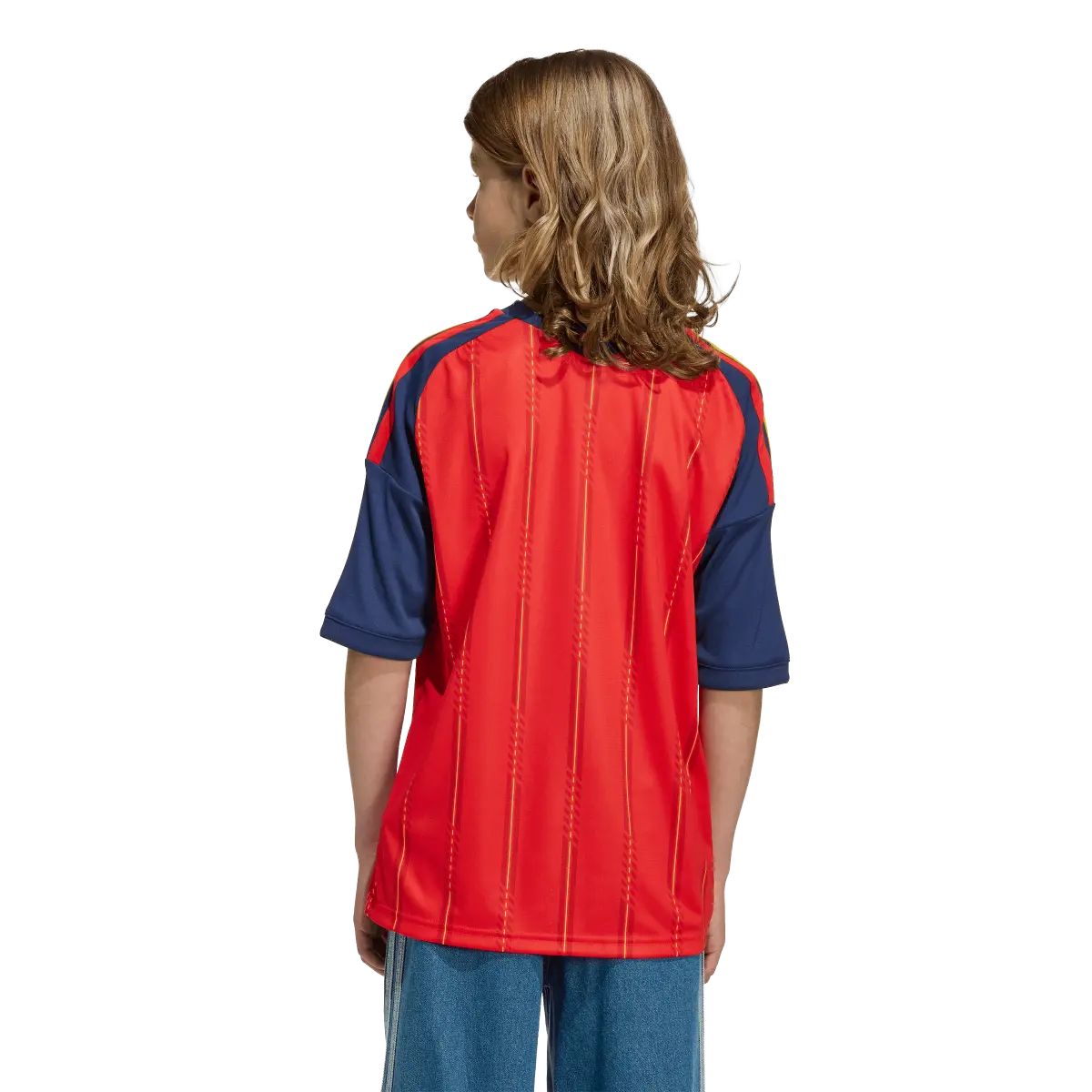 Spanien Kinderfußballshirt Home Jersey 2026, Kinder Heimtrikot mit Climacool für Spiel, Training und Fan Einsatz - machsport