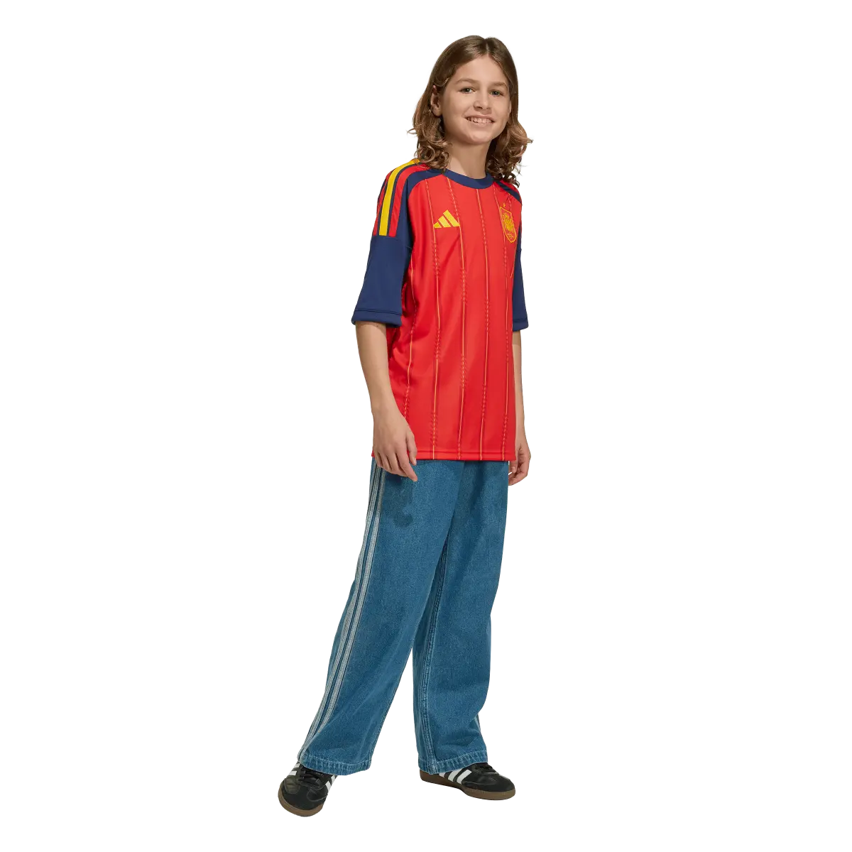 Spanien Kinderfußballshirt Home Jersey 2026, Kinder Heimtrikot mit Climacool für Spiel, Training und Fan Einsatz - machsport – Bild 