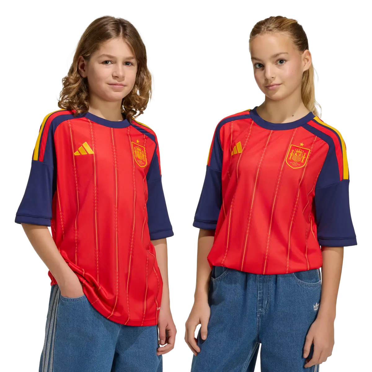 Spanien Kinderfußballshirt Home Jersey 2026, Kinder Heimtrikot mit Climacool für Spiel, Training und Fan Einsatz - machsport – Bild 