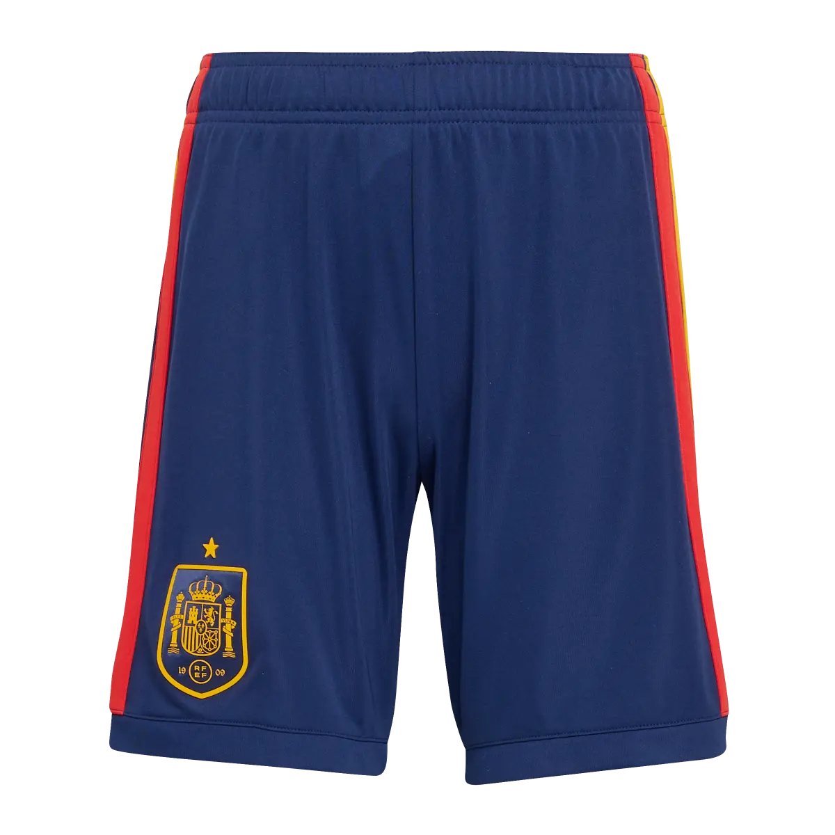 Spanien Kinderfußballshort Home Shorts, Heimshorts mit Climacool für Spiel, Training und Fan Einsatz - machsport – Bild 