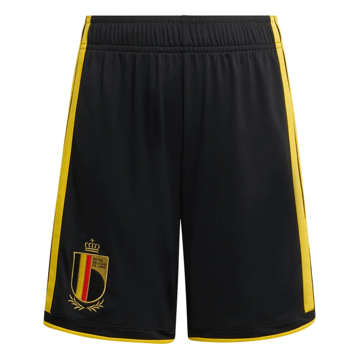 Belgien Kinderfußballshort Home 2026, Heimshorts mit Climacool für Spiel, Training und Fan Einsatz
