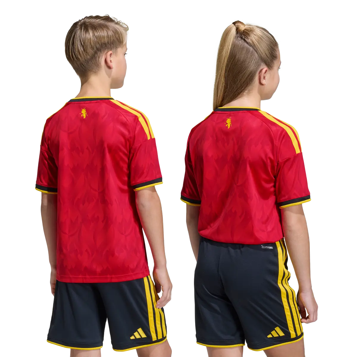Belgien Kinderfußballshirt Home 2026, Heimtrikot mit Climacool für Training, Spiel und Fanmomente - machsport