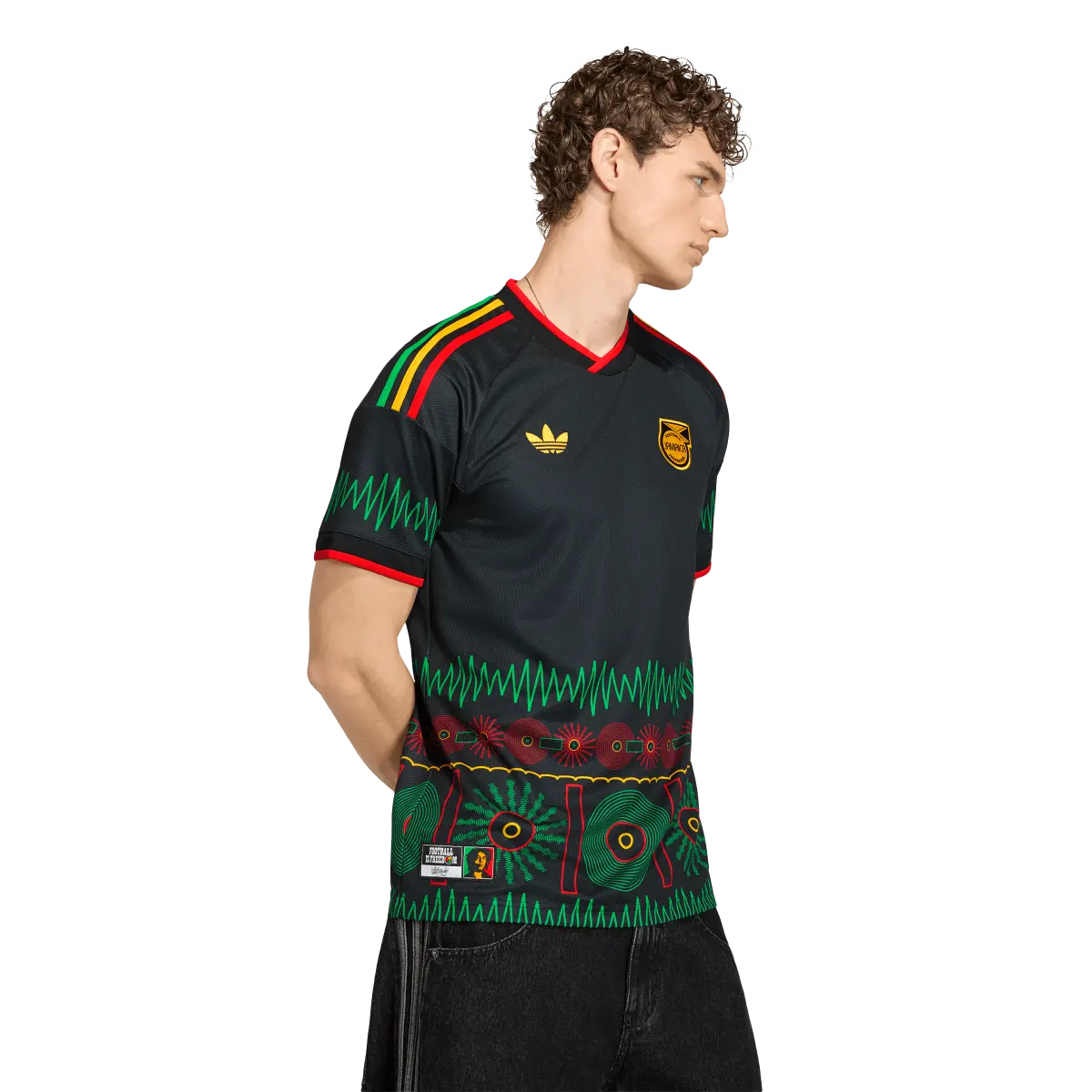 Jamaika Herrenfußballshirt Away Jersey 2026, Bob Marley Auswärtstrikot mit Climacool für Spiel und Fanmomente - machsport – Bild 