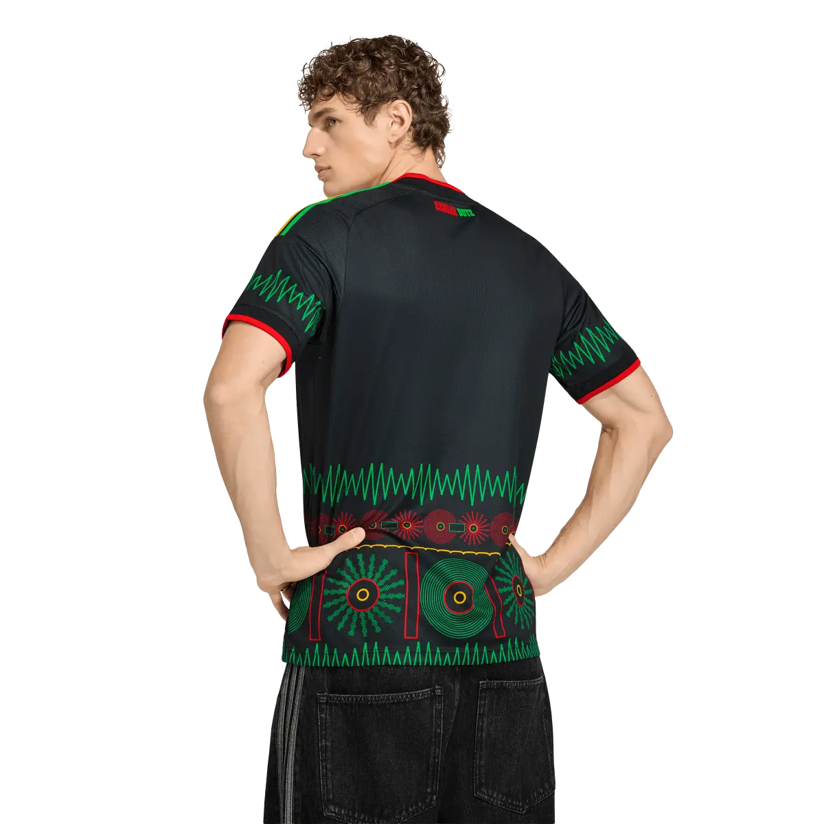 Jamaika Herrenfußballshirt Away Jersey 2026, Bob Marley Auswärtstrikot mit Climacool für Spiel und Fanmomente - machsport – Bild 