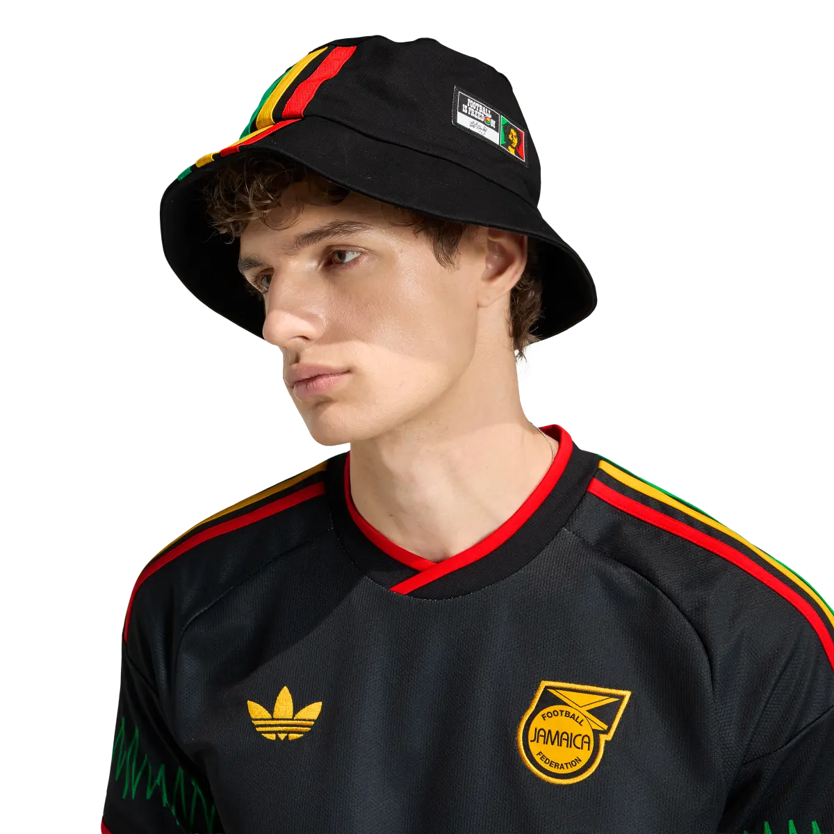 Jamaika Herrenfußballshirt Away Jersey 2026, Bob Marley Auswärtstrikot mit Climacool für Spiel und Fanmomente - machsport – Bild 