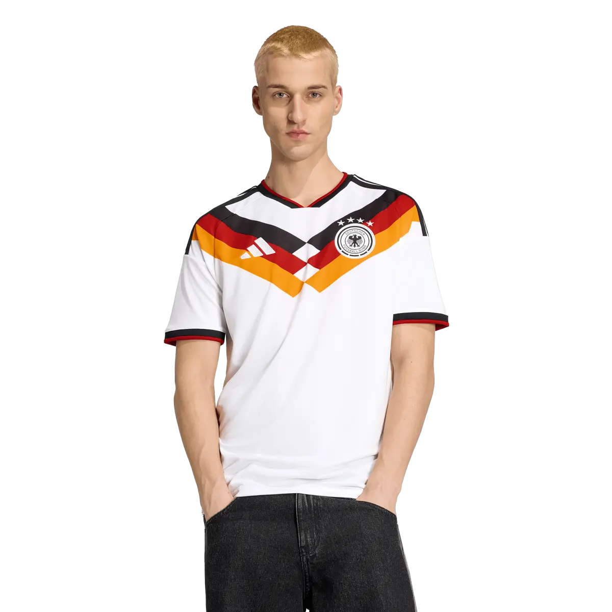 DFB Herrenfußballshirt Home 2026, Heimtrikot mit Climacool für Spiel, Training und Fan Einsatz - machsport – Bild 