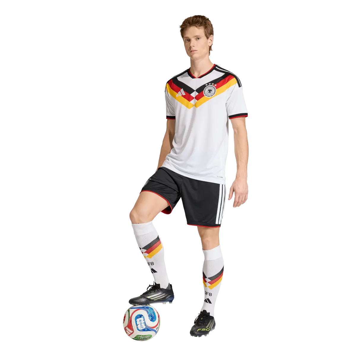 DFB Herrenfußballshirt Home 2026, Heimtrikot mit Climacool für Spiel, Training und Fan Einsatz - machsport – Bild 