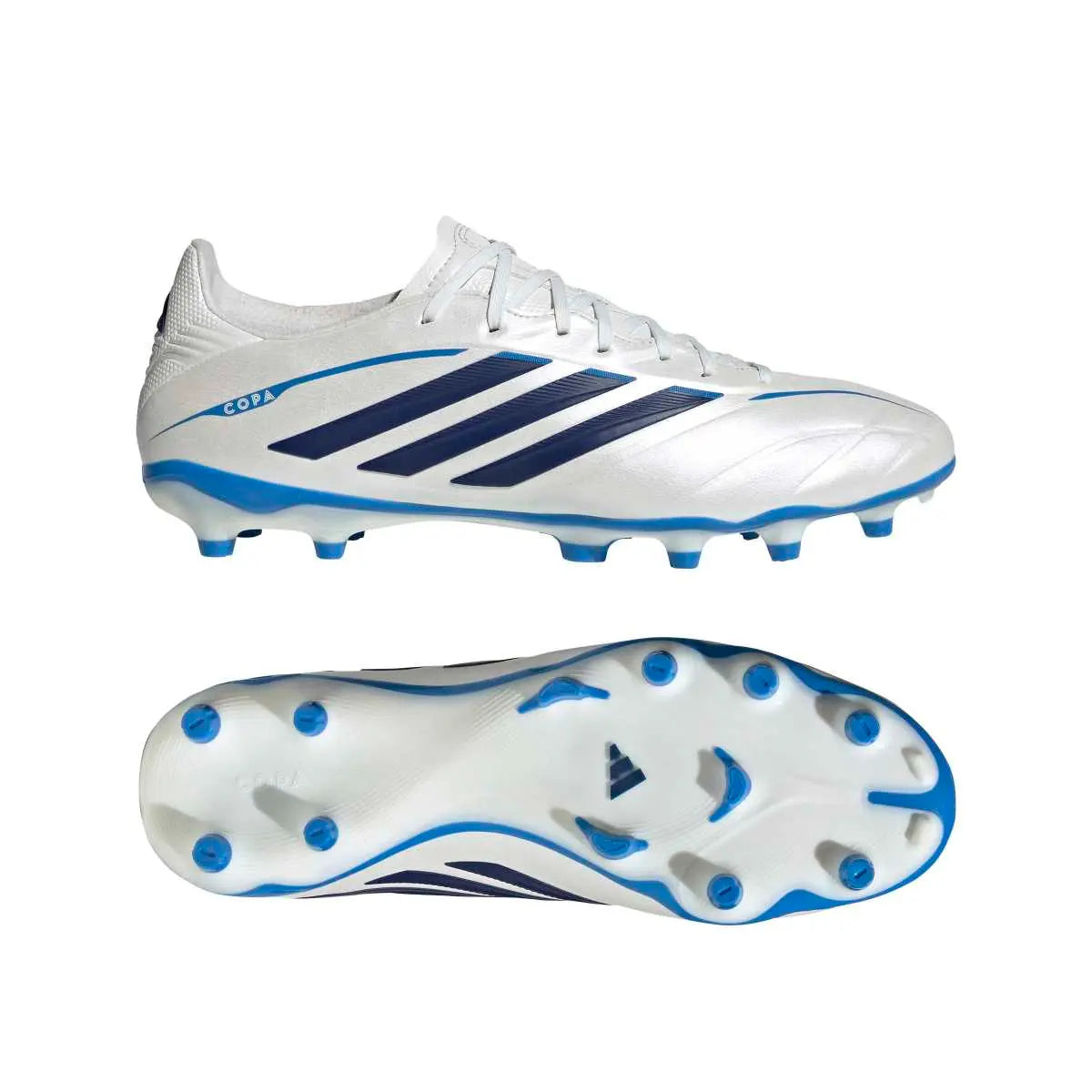 Adidas Fußballschuhe Copa Pure IV League FG, Zero Metalic / Dark Blue / Lucid Ray Blue – Bild 