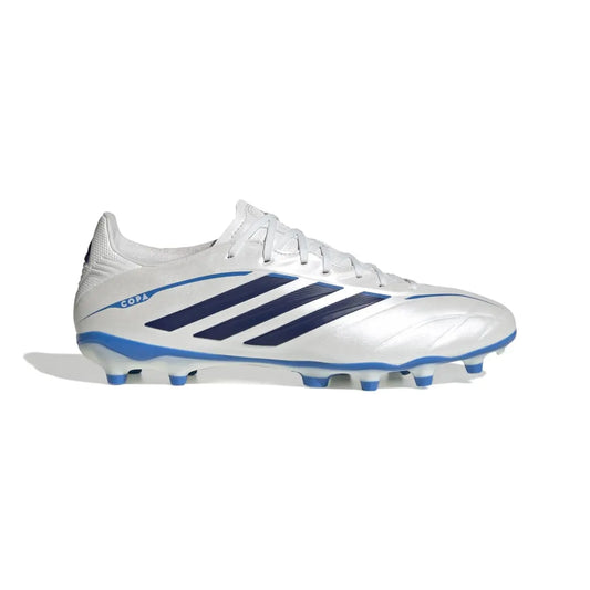 Adidas Fußballschuhe Copa Pure IV League FG, Zero Metalic / Dark Blue / Lucid Ray Blue – weiß/blau / 42 2/3