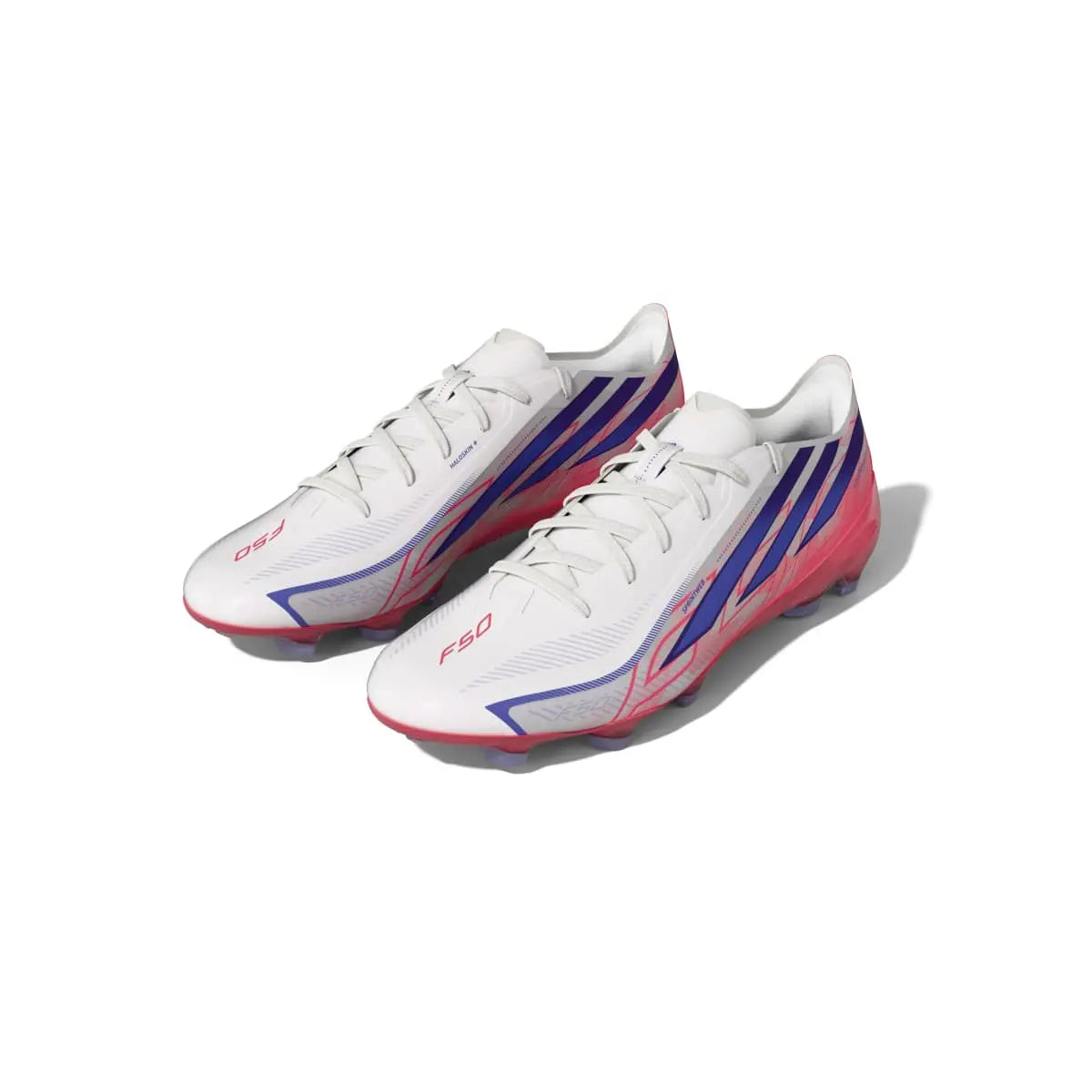 Adidas Fußballschuhe F50 Hyperfast Pro FG, Cloud White / Solar Purple / Solar Turbo
