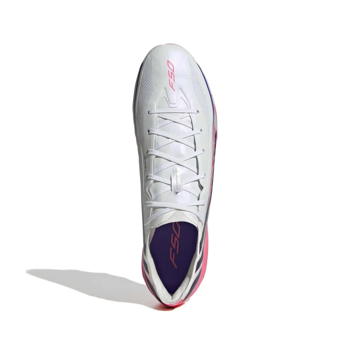 Adidas Fußballschuhe F50 Hyperfast Pro FG, Cloud White / Solar Purple / Solar Turbo