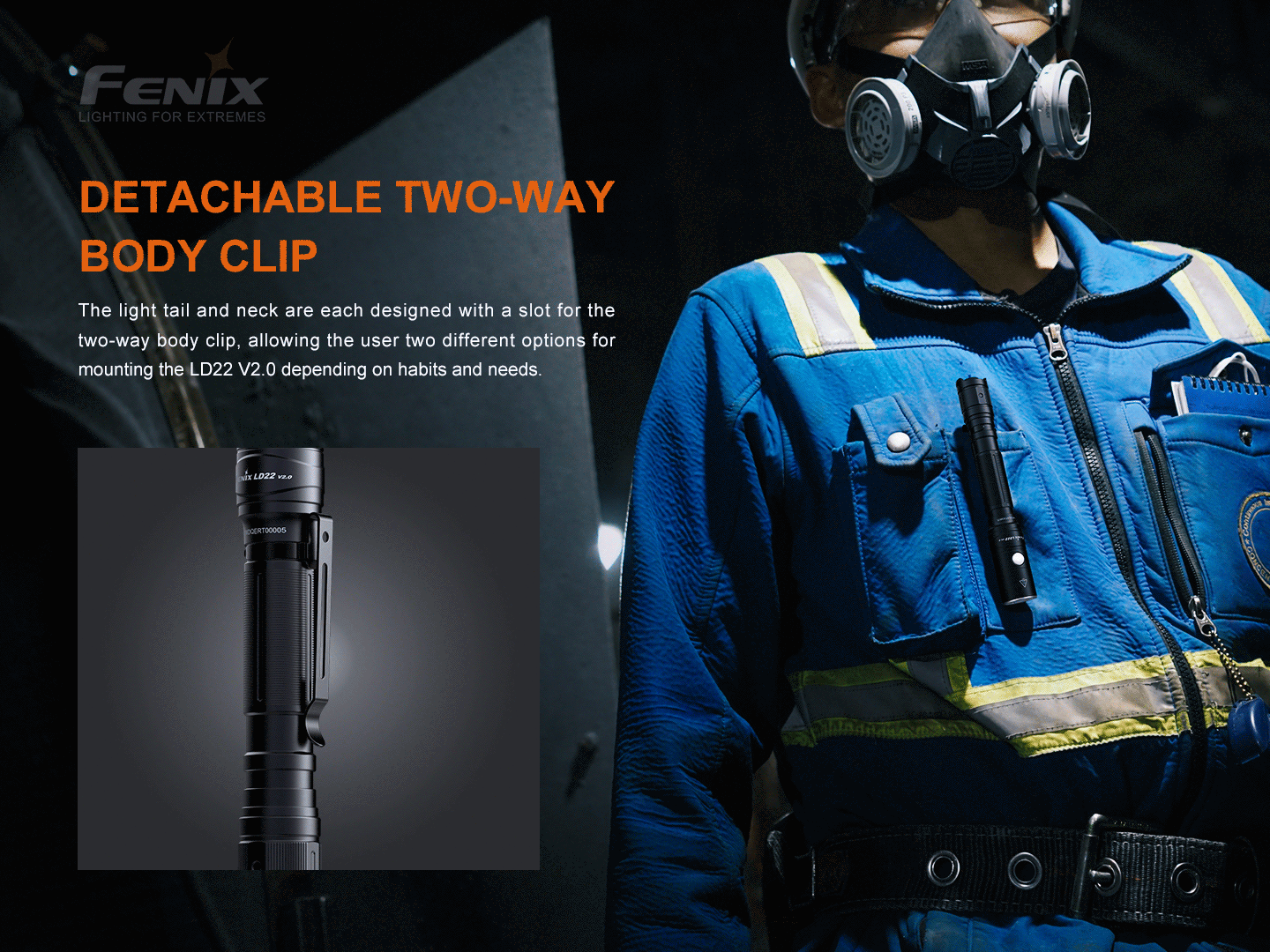 Fenix LD22 V2.0 Vielseitige Outdoor- und EDC-Taschenlampe, 800 Lumen – Bild 