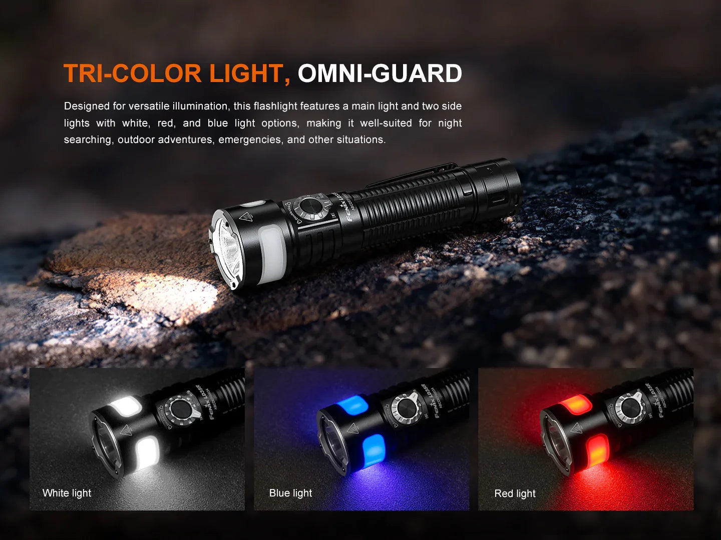 Fenix LD35R Taschenlampe mit drei Lichtquellen, 1800 Lumen – Bild 