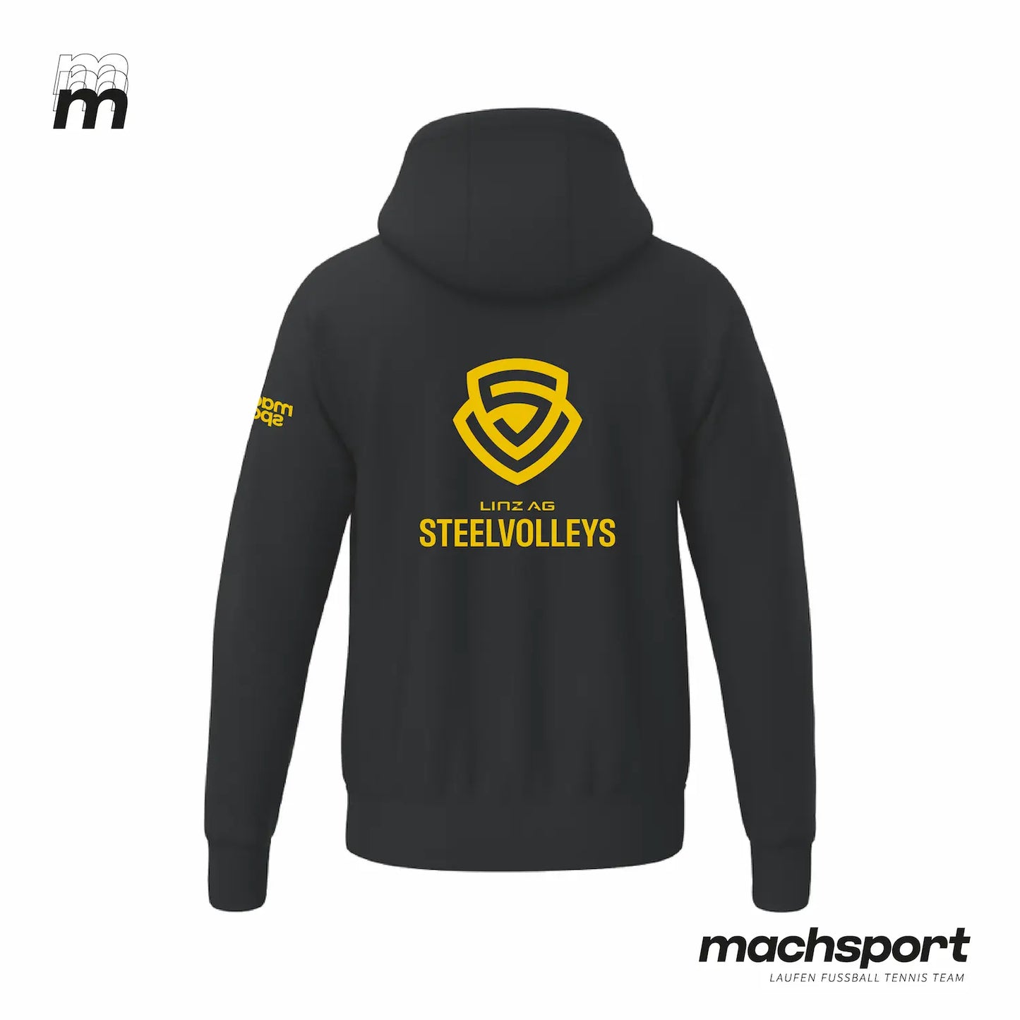 LINZ AG Steelvolleys Hoody schwarz - machsport