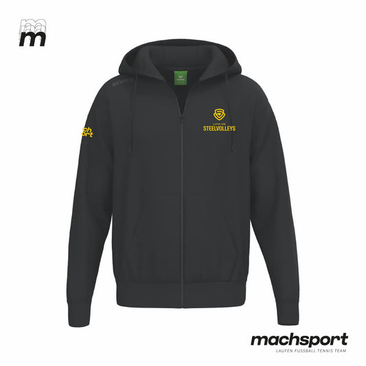 LINZ AG Steelvolleys Zip-Hoody schwarz – 128