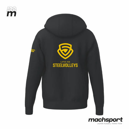 LINZ AG Steelvolleys Zip-Hoody schwarz - machsport