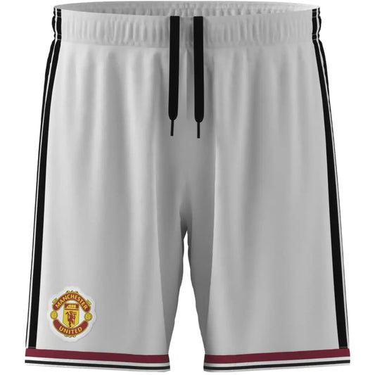 Manchester United Herrenfußballhose Home 26/27 – Rückansicht – weiß / S