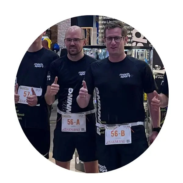 Mario Tschautscher - Mitarbeiter von machsport vor einem Laufstart
