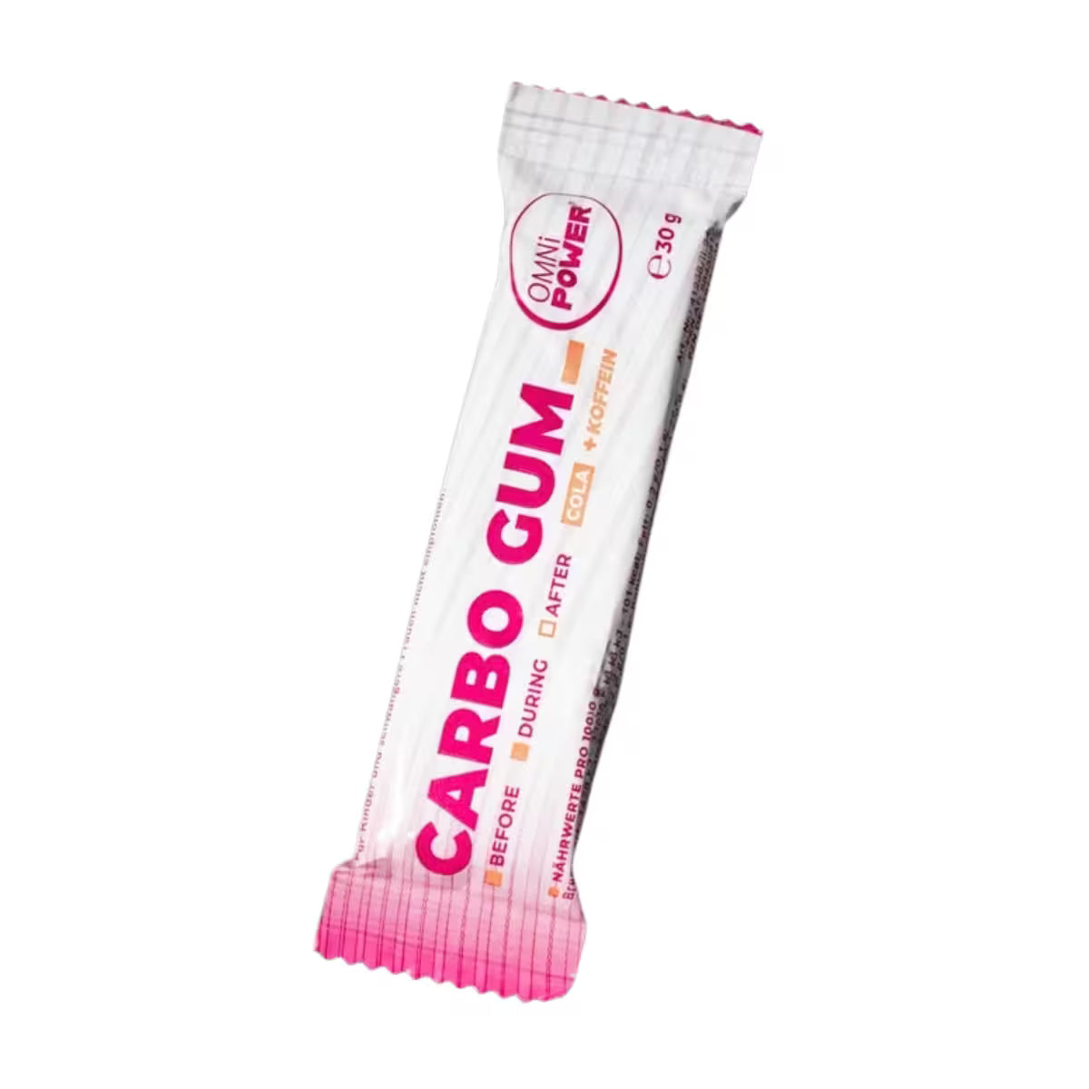 OMNi-POWER® Carbo Gum Cola+Koffein 30g – Bild 