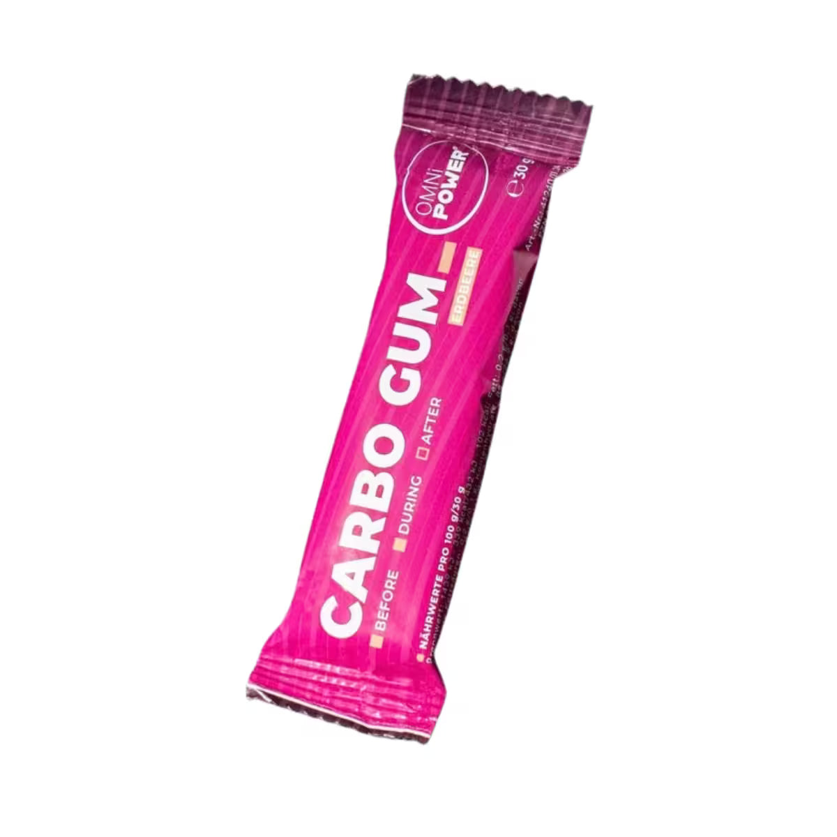 OMNi-POWER® Carbo Gum Erdbeer 30g – Bild 