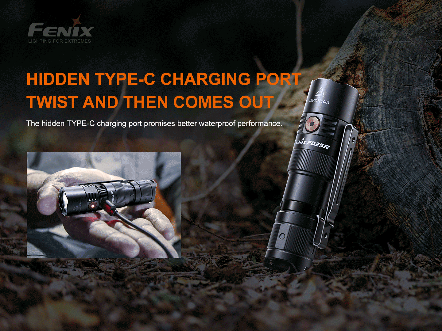 Fenix PD25R Kompakte, wiederaufladbare Taschenlampe, 800 Lumen – Bild 